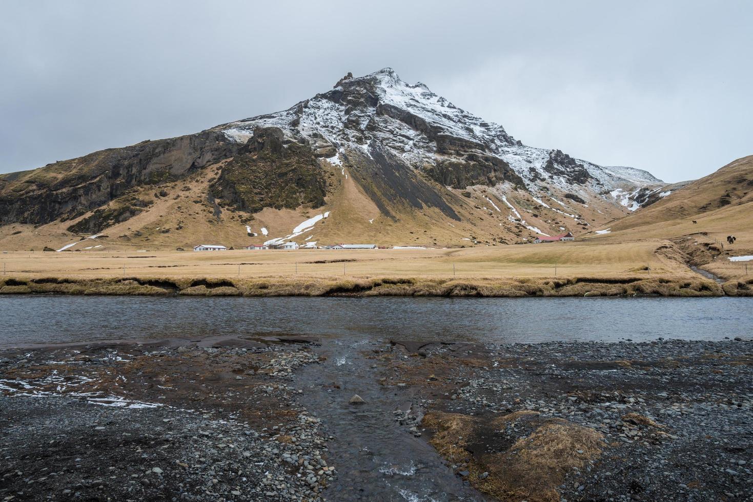 The beautiful landscape in Iceland the Nordic country of Scandinavia. Iceland is a country of sharp contrasts. A place where fire and ice co-exist. photo