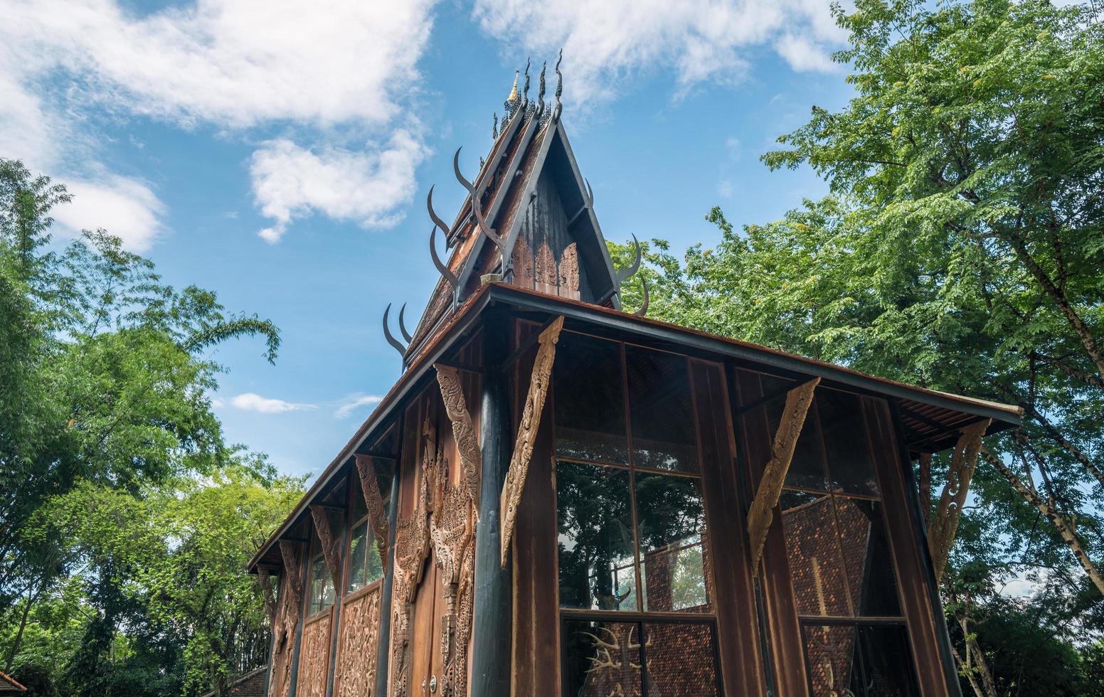 Chiangrai, Thailand - June 25 2016 - 'The Black House' in Chiang Rai, otherwise known as 'Baan Dam' in Thai, The bizarre brainchild of Thai National Artist Thawan Duchanee. photo