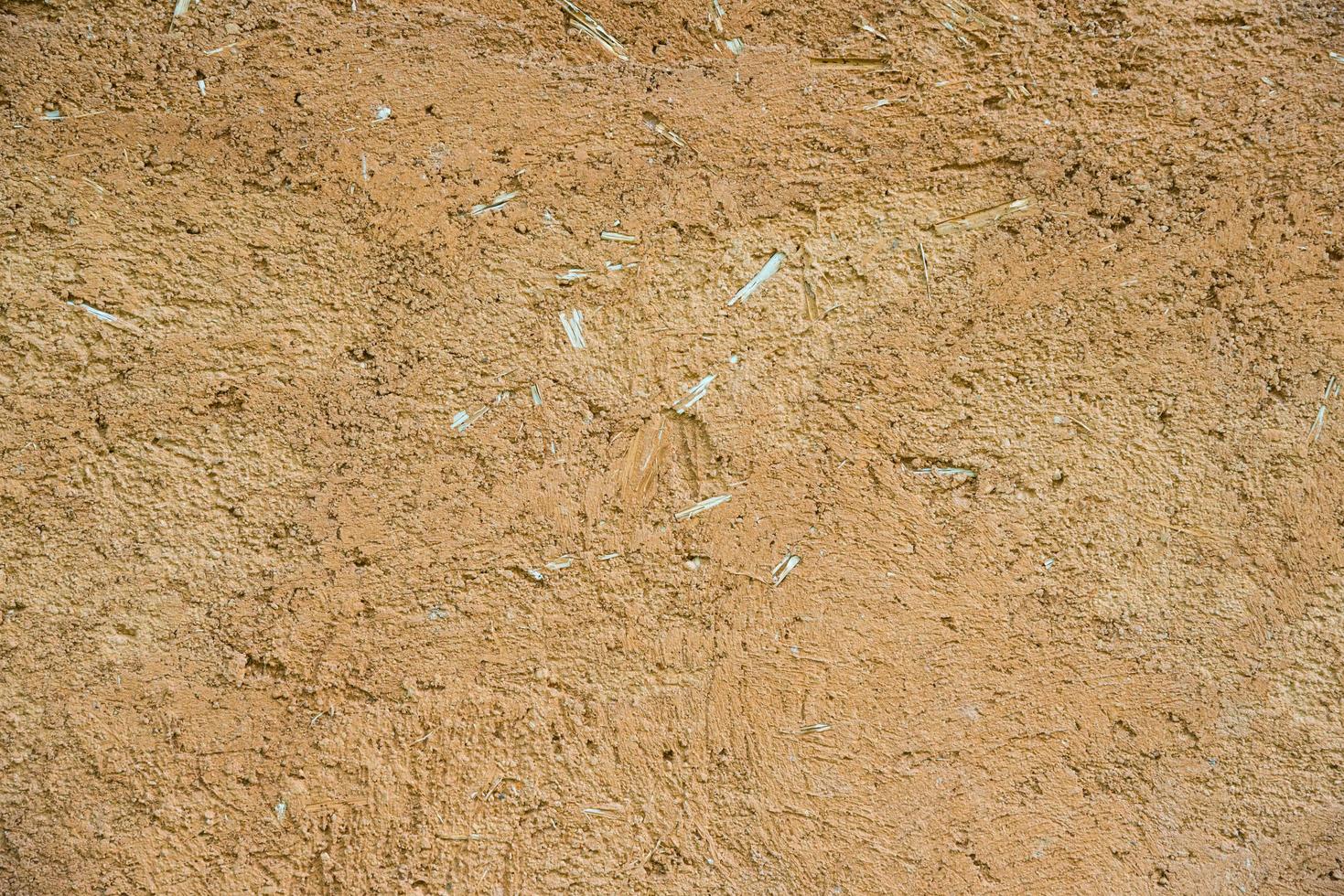 The surface and textures wall of the Earthen House. photo