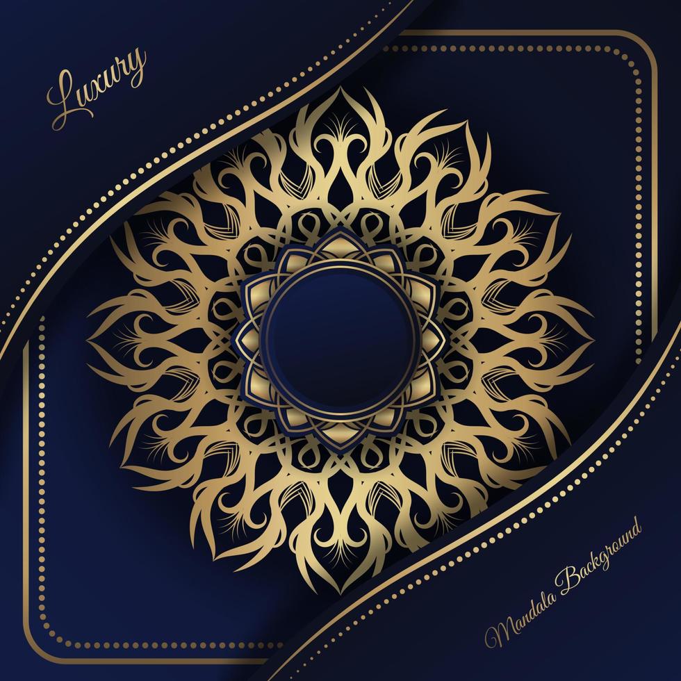 golden mandala  vintage ornament  background luxury vector