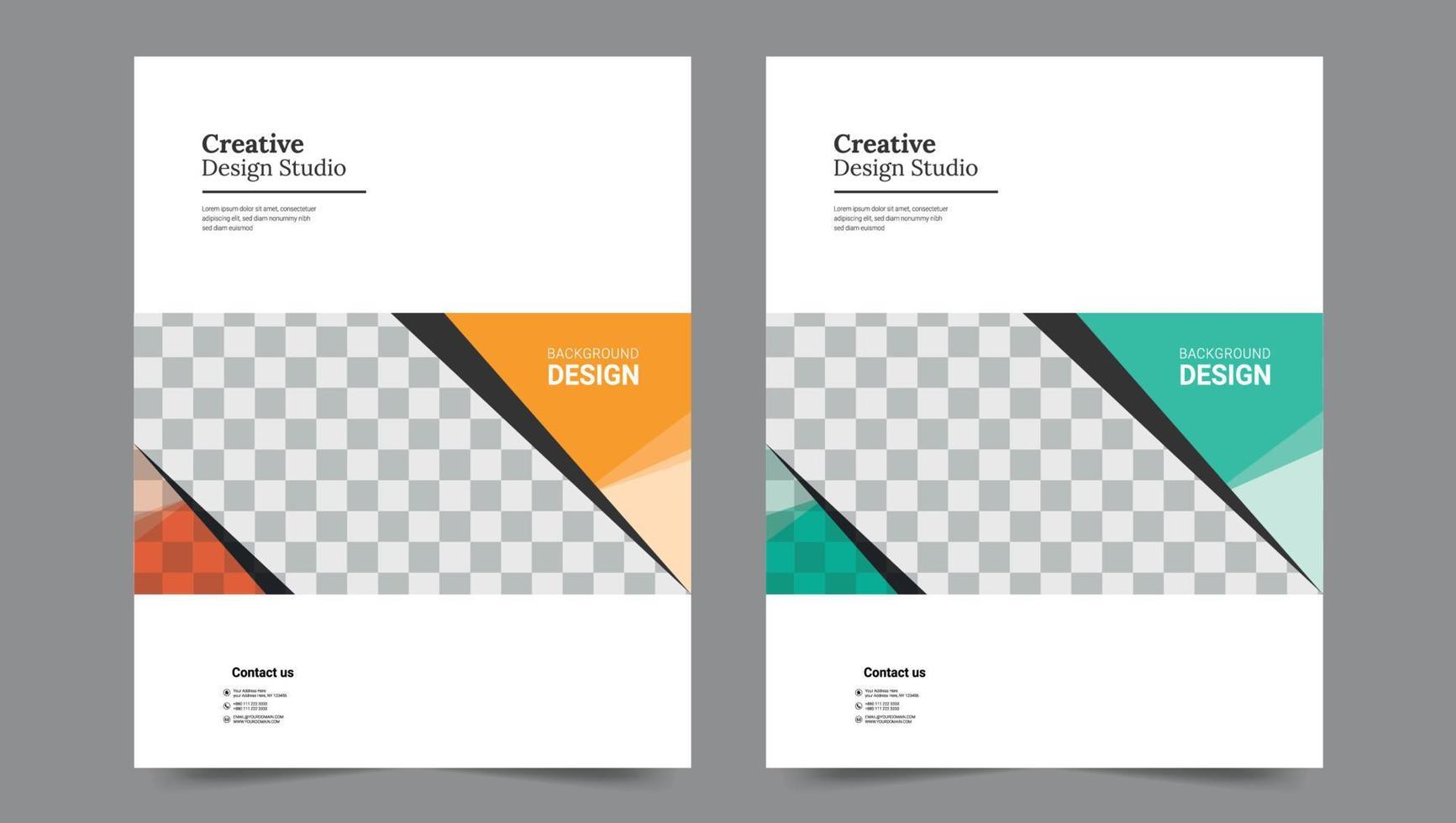 Cover design for annual report and business catalog, magazine, flyer or booklet. Brochure template layout. A4 cover vector EPS-10