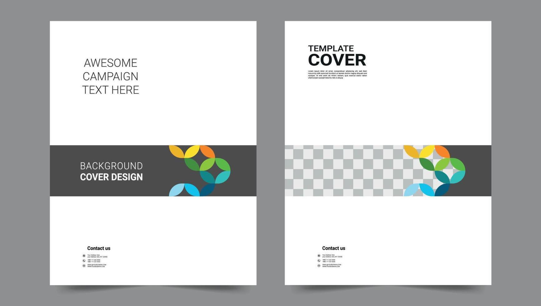Cover template flyer design vector background