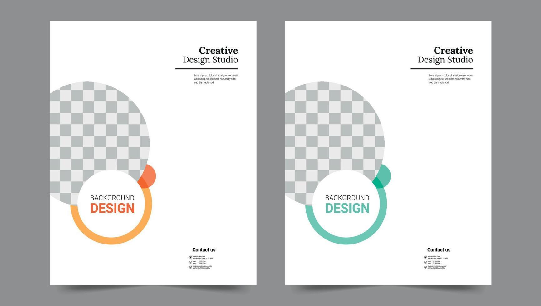 Cover template flyer design vector background