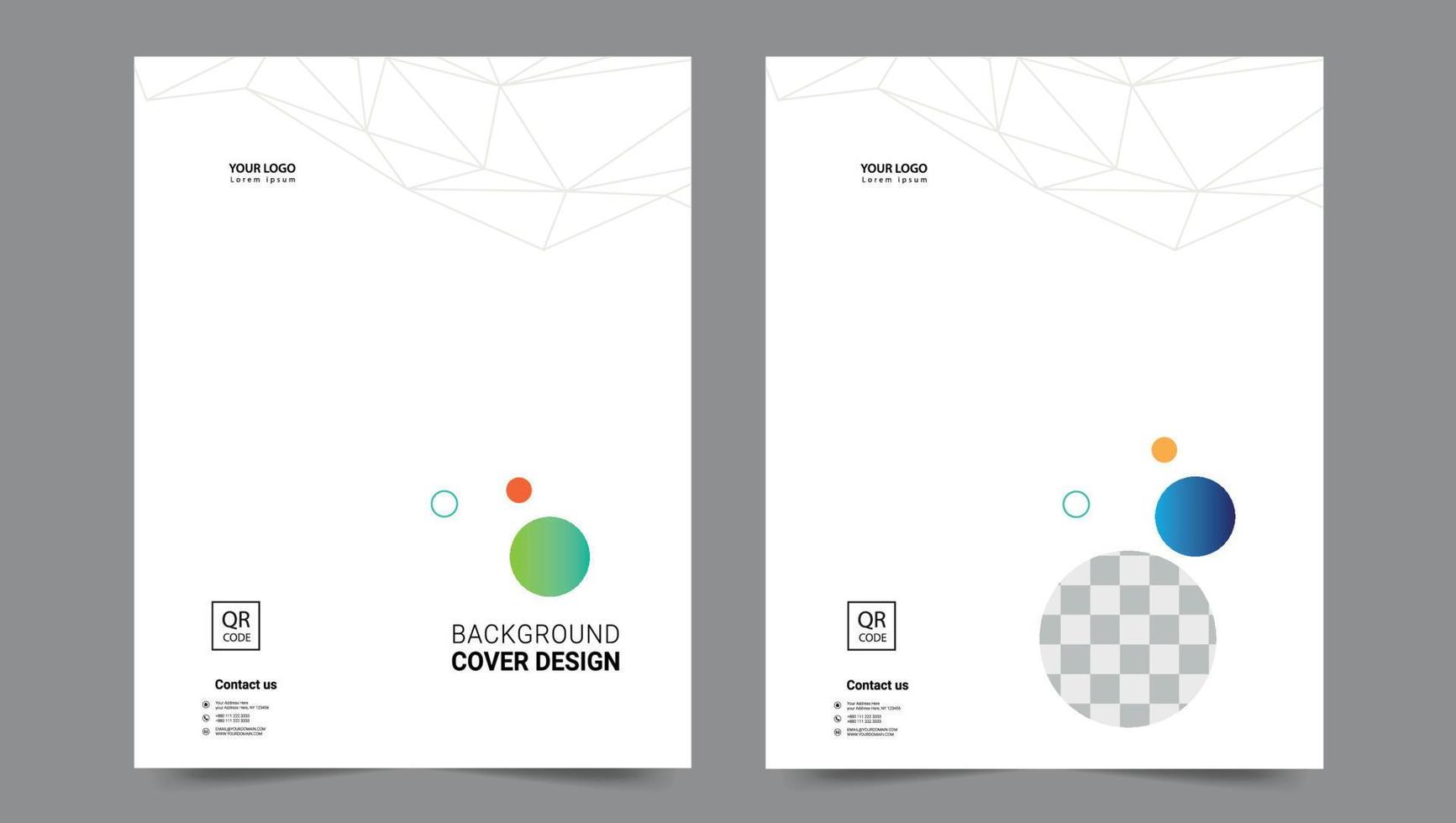 Cover template flyer design vector background