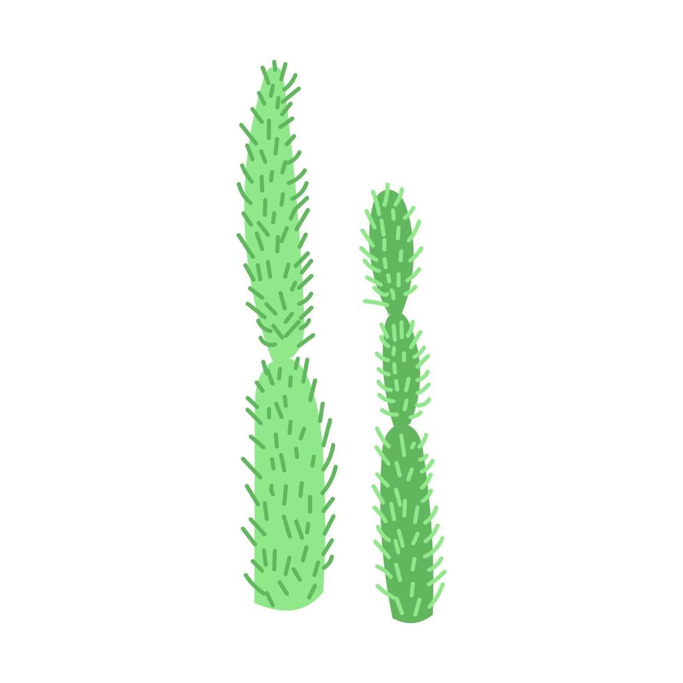 cacto grande ilustración vectorial planta del desierto de cactus mexicano vector