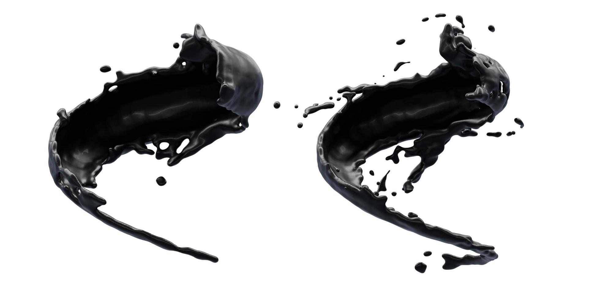 Black Paint Splash Stock Illustration - Download Image Now