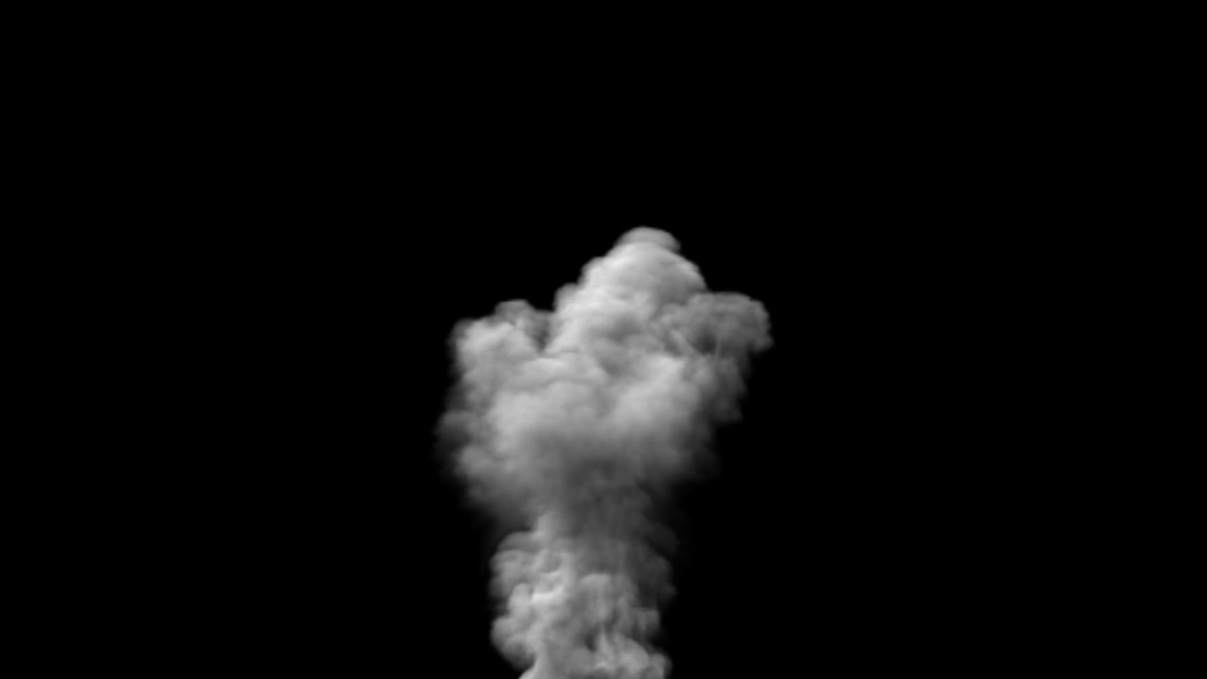 Smoke design on black background photo
