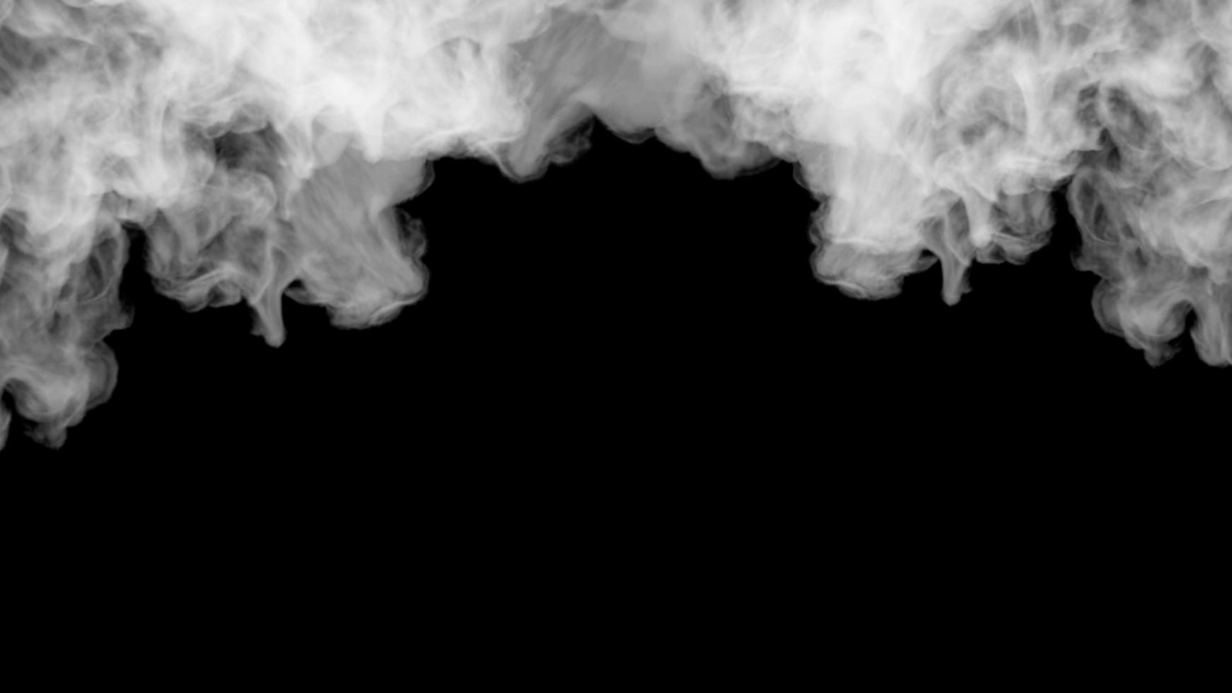 Smoke design on black background photo