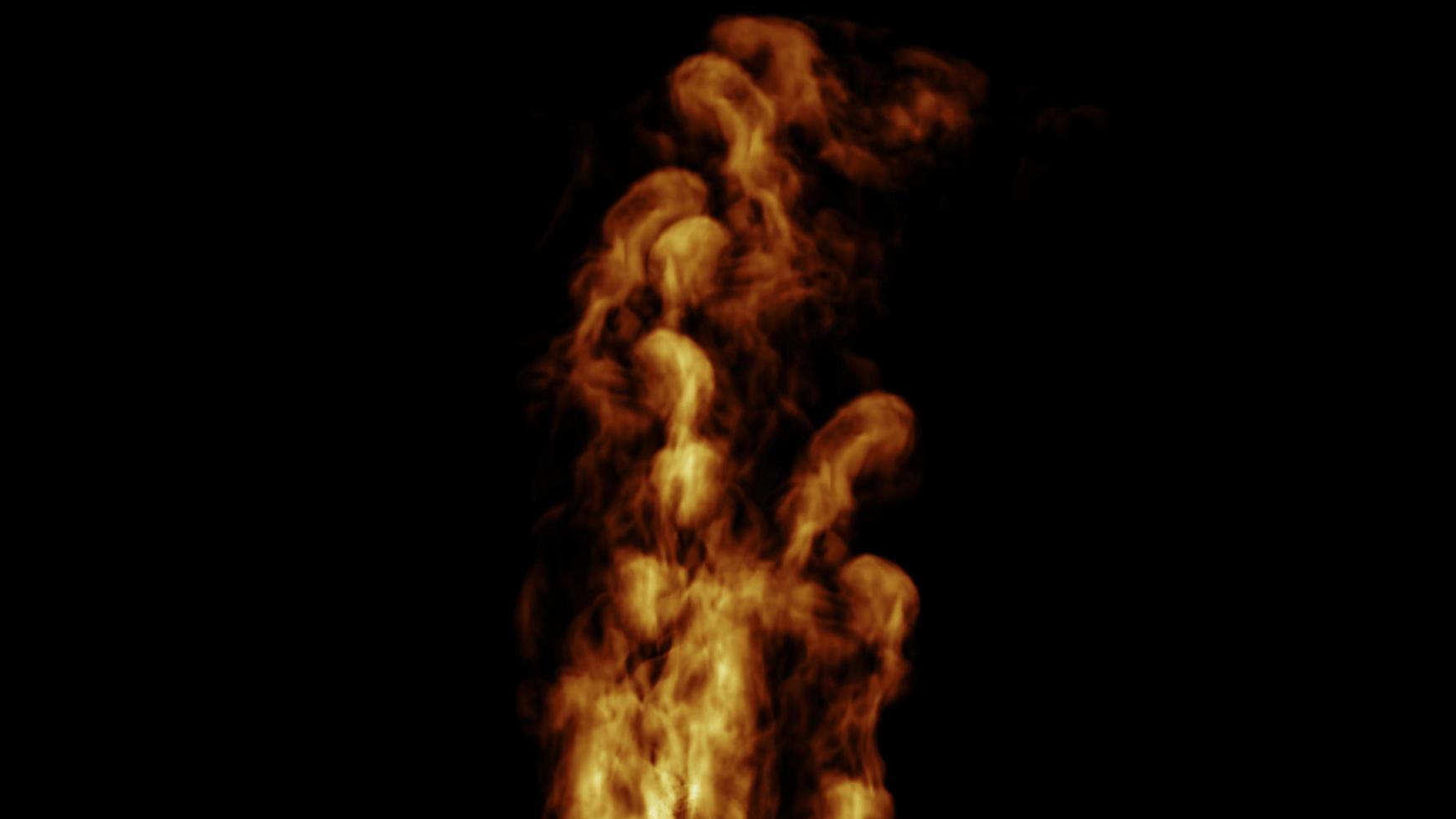 Fire Design on Black Background photo