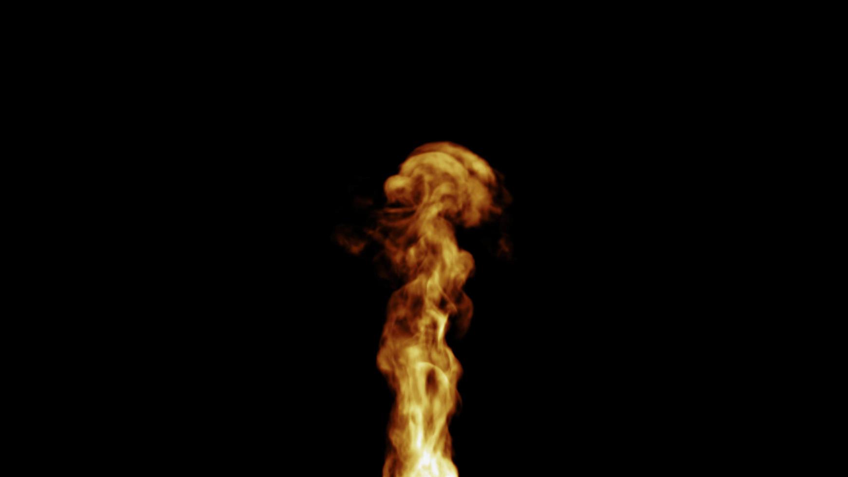 Fire Design on Black Background photo