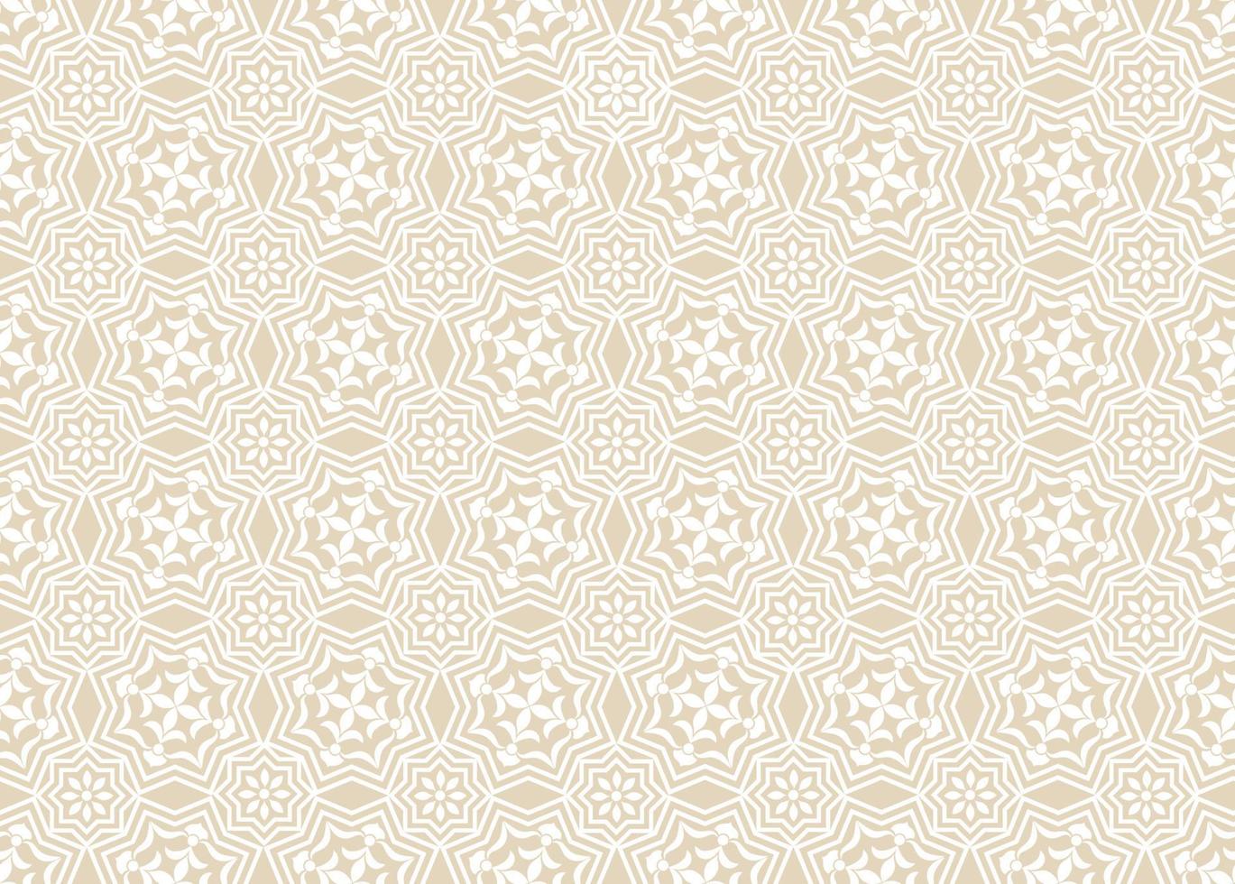 patrón sin fisuras de mosaico abstracto. elegante adorno árabe de línea floral en estilo geométrico musulmán vector