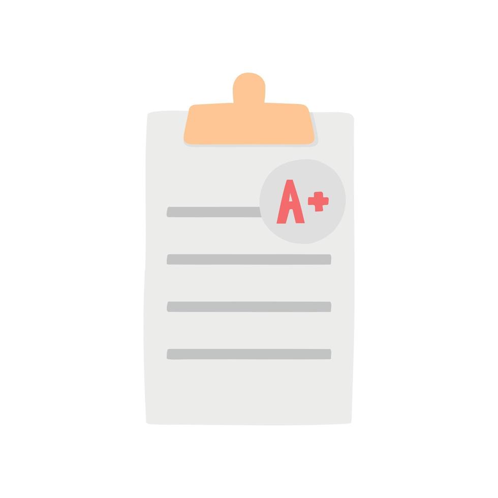 Single element of grade A. Hand drawn vector illustration for cards, posters, stickers and professional design.