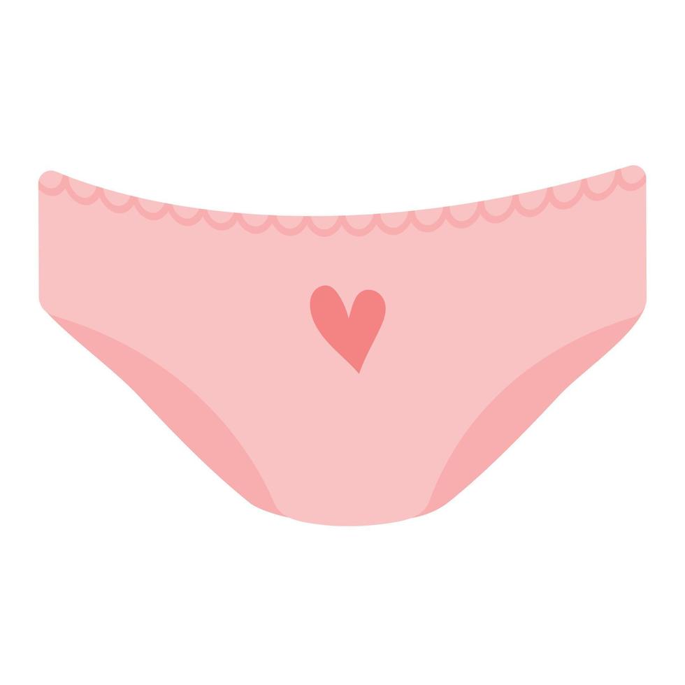 Menstruation hygiene.Female period products -women's panties with menstrual blood in the form of heart. Feminine menstrual care illustration.Menstrual period.Feminism. Gender equality. vector