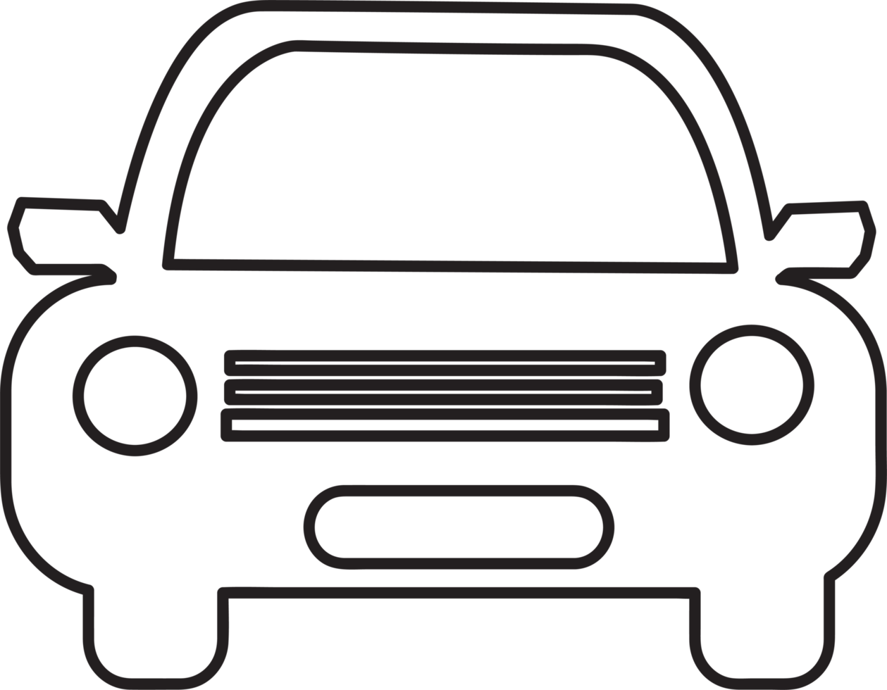 diseño de símbolo de signo de icono de coche png