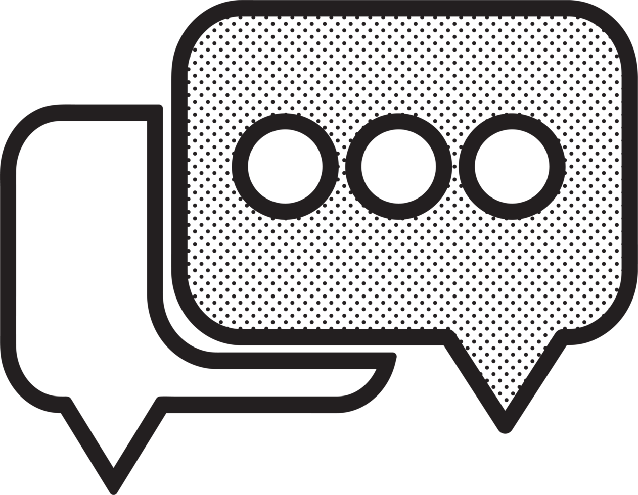 Speech bubble icon sign symbol design png