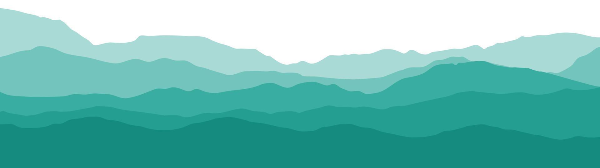 Vector illustration of Green mountains,EPS10 file. 10055986 Vector Art