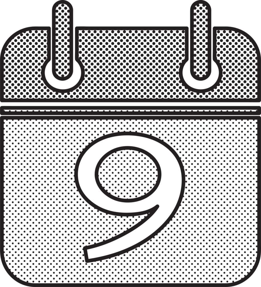 diseño de símbolo de signo de icono de calendario png