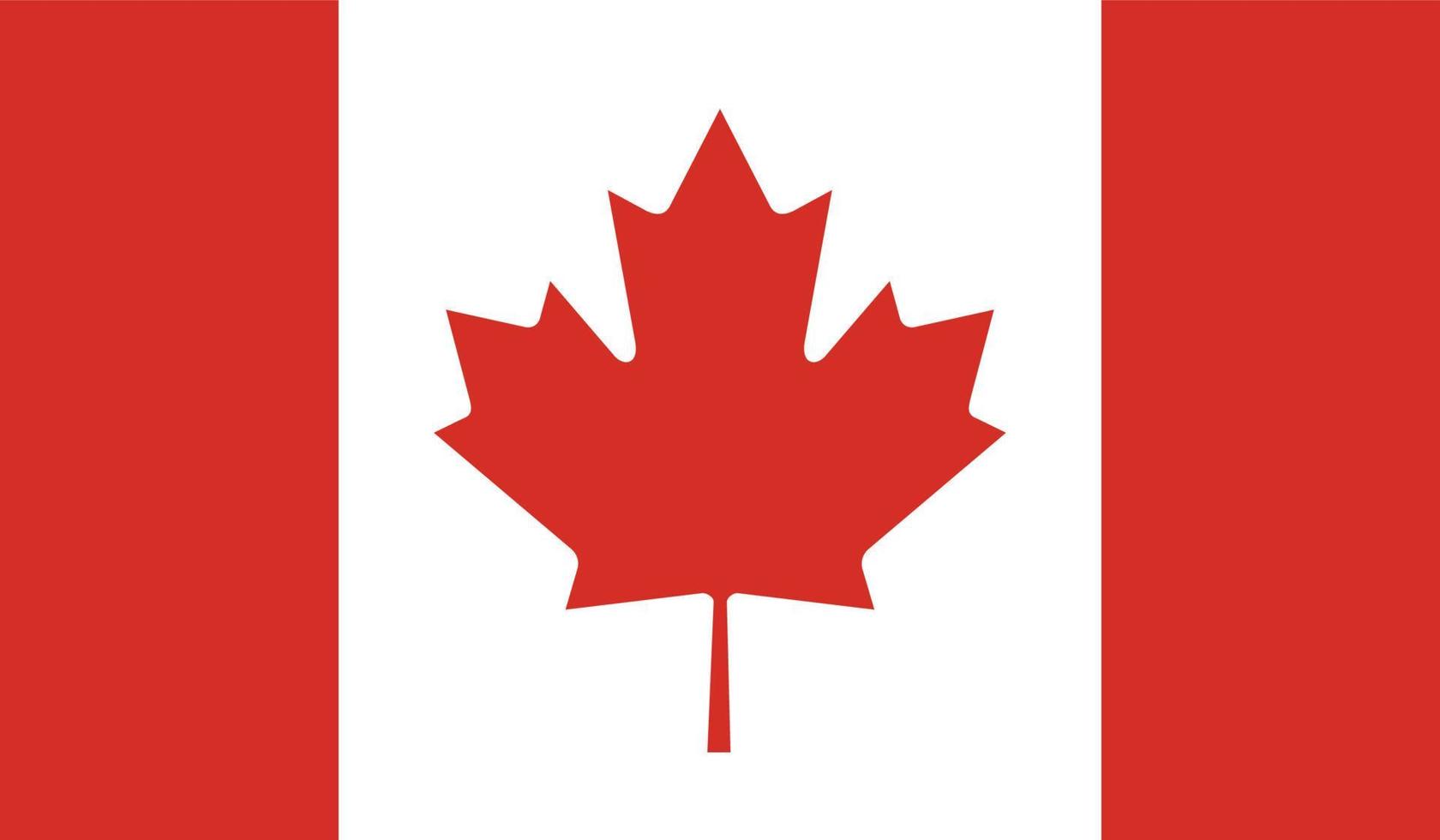 vector illustration of Canada flag.