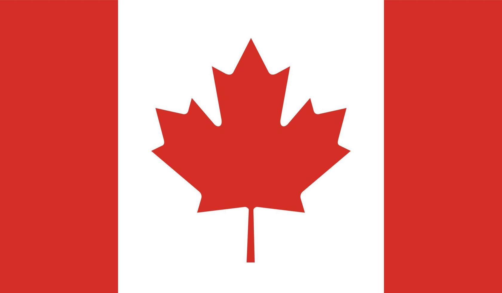 ilustración vectorial de la bandera de canadá. vector