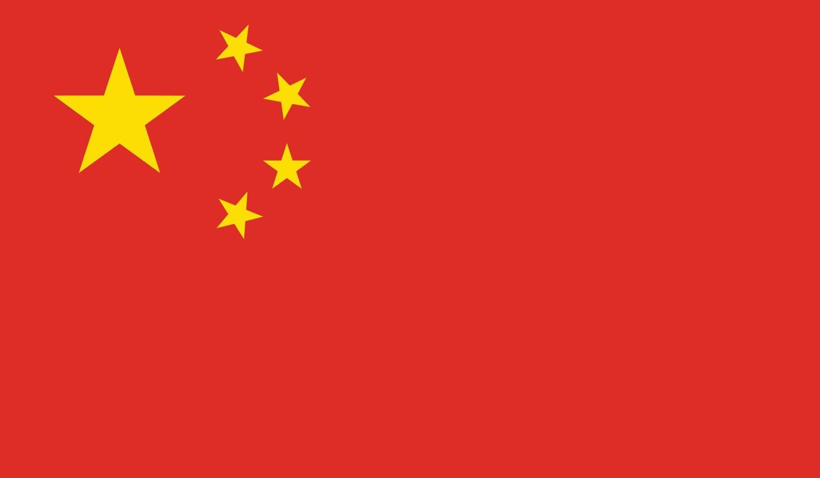 ilustración vectorial de la bandera de las islas chinas. vector