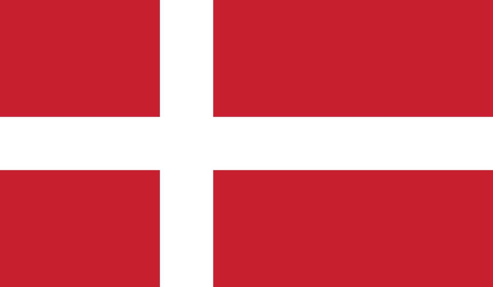 vector illustration of Denmark flag.