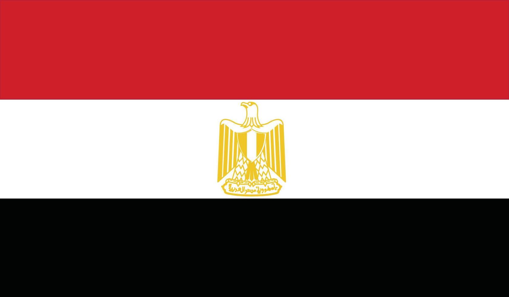 vector illustration of Egypt flag.