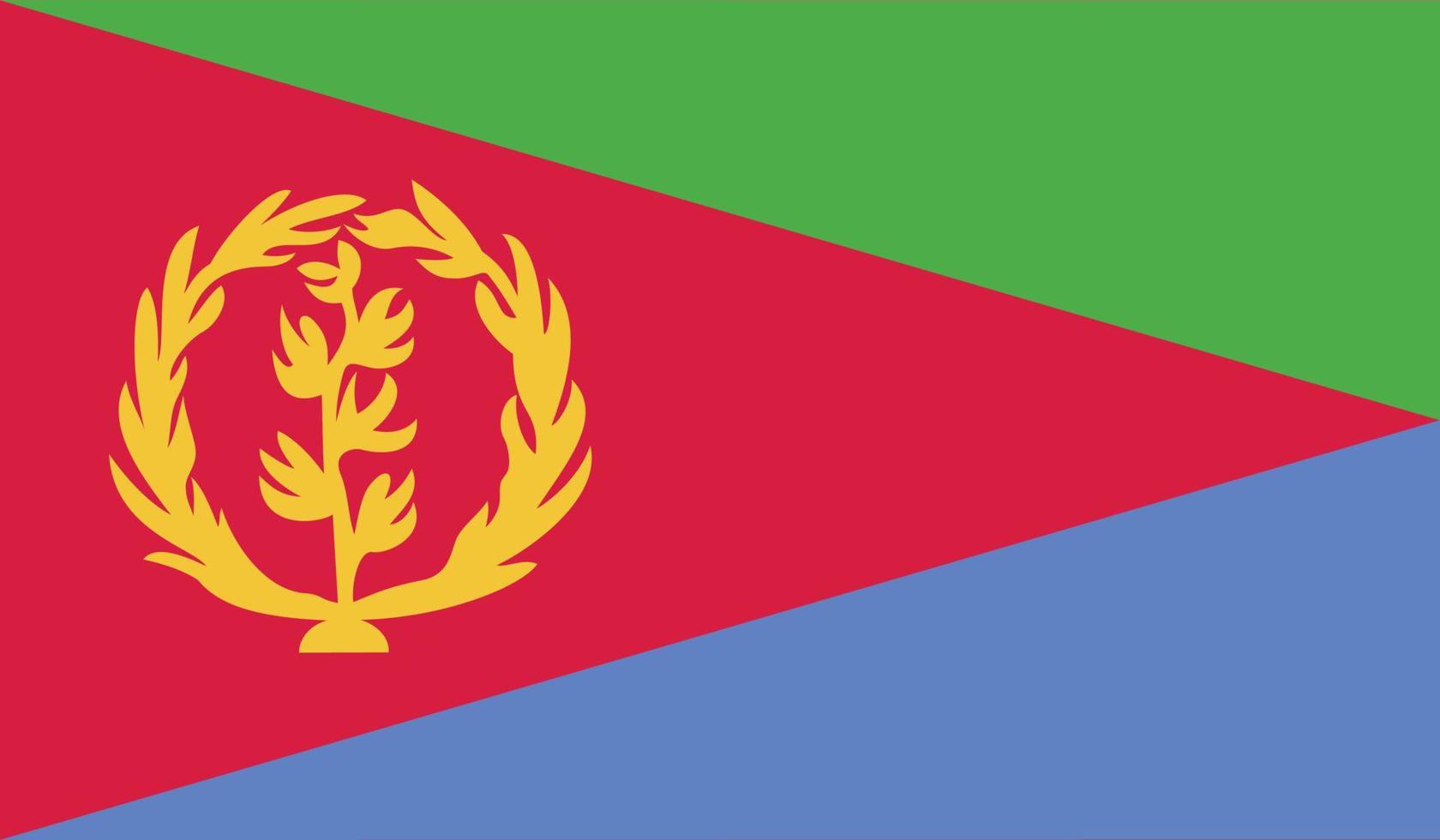 vector illustration of Eritrea flag.
