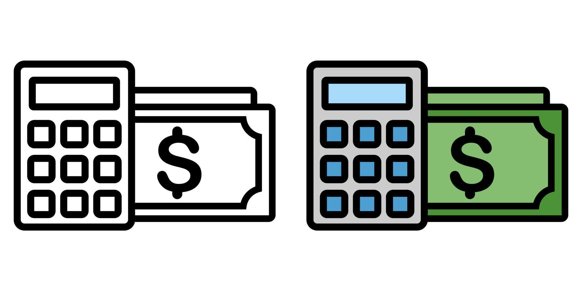 Illustration Vector Graphic of Calculator, finance, income Icon