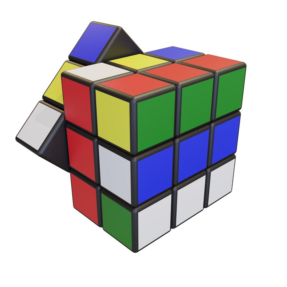 Minsk, Belarus, 20 July 2022 . Editorial illustration. Rubik s Cube photo