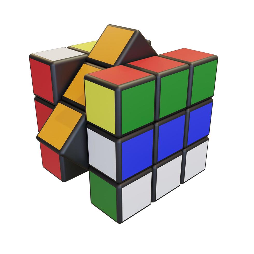 Minsk, Belarus, 20 July 2022 . Editorial illustration. Rubik s Cube photo