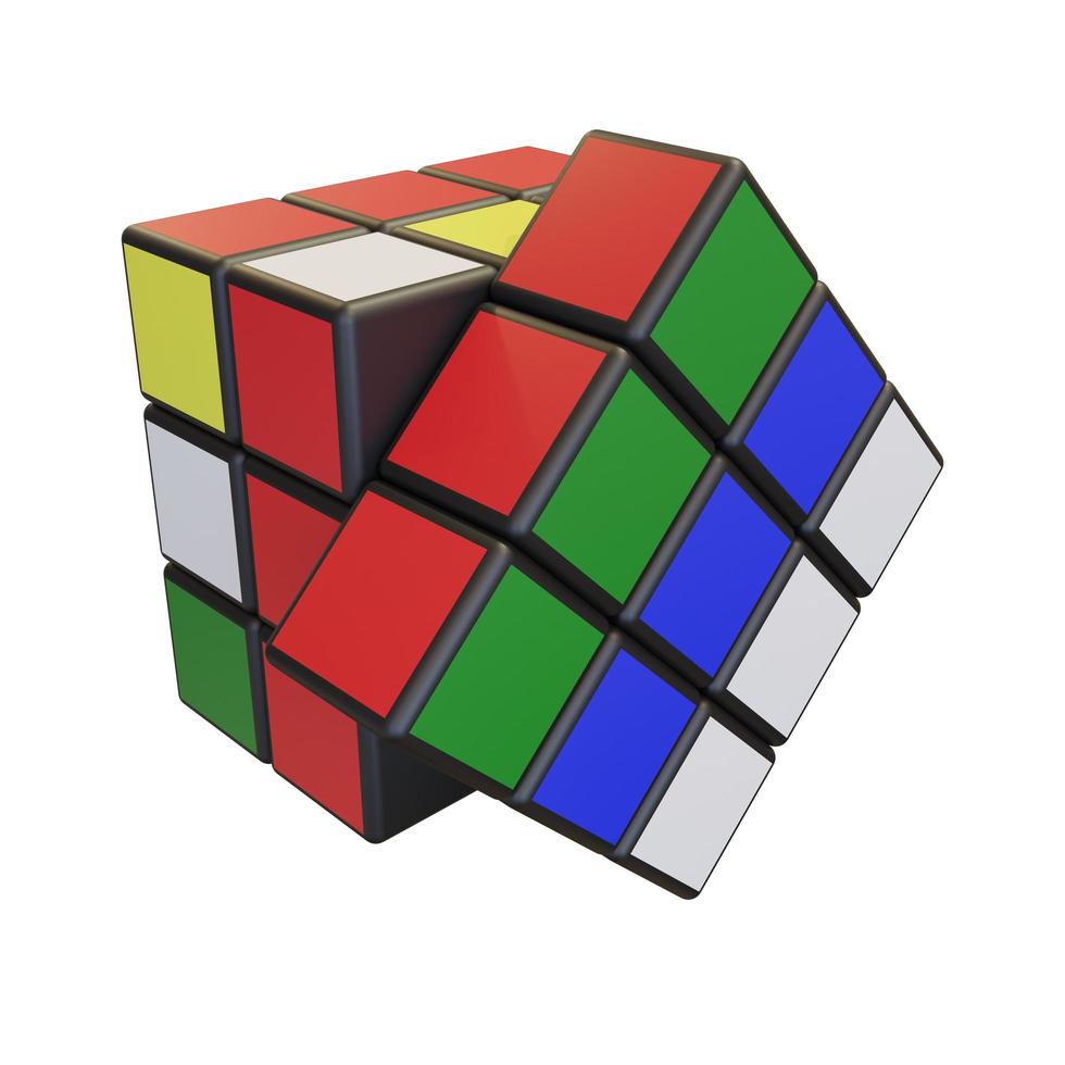Minsk, Belarus, 20 July 2022 . Editorial illustration. Rubik s Cube photo