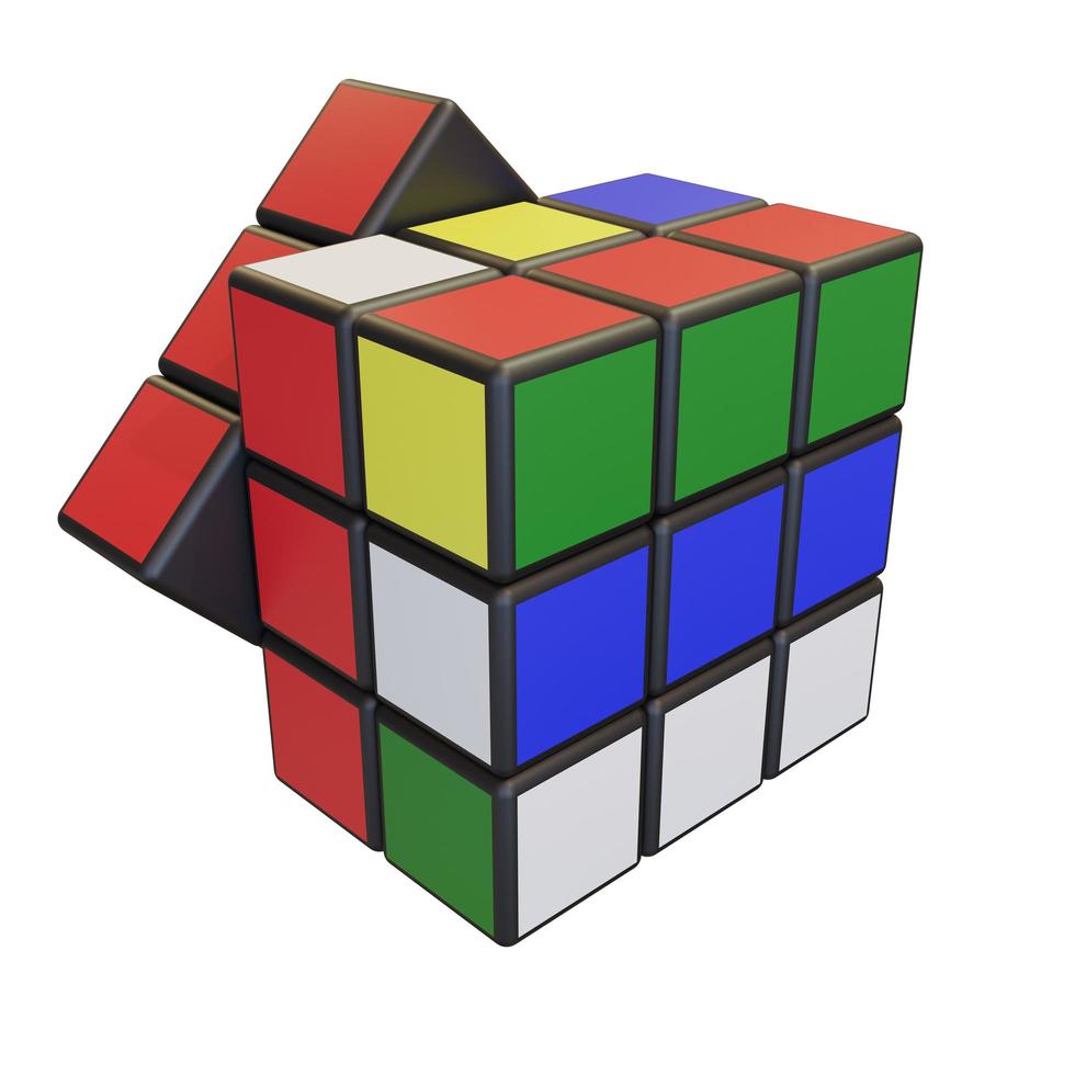 Minsk, Belarus, 20 July 2022 . Editorial illustration. Rubik s Cube photo