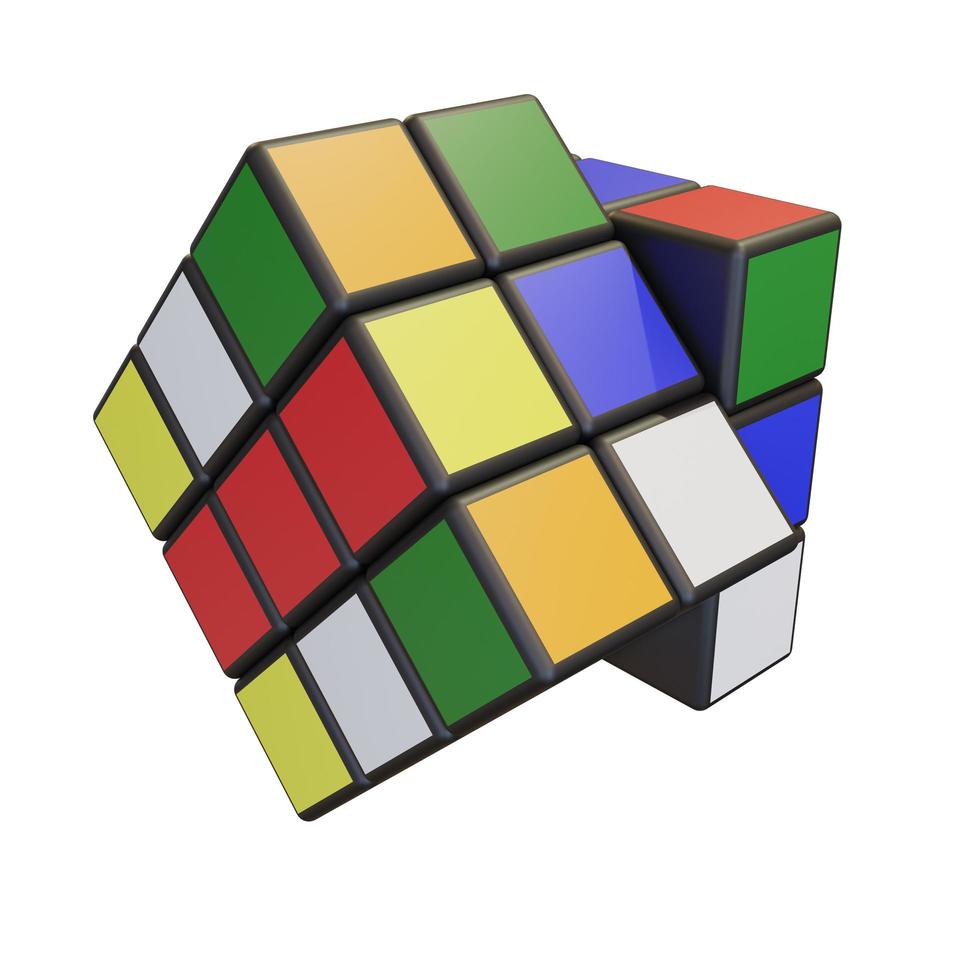 Minsk, Belarus, 20 July 2022 . Editorial illustration. Rubik s Cube photo