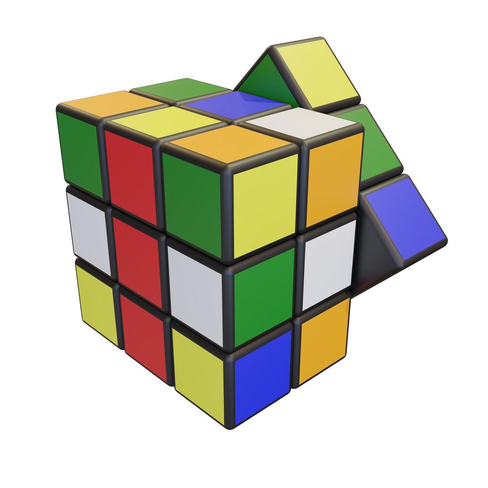 Minsk, Belarus, 20 July 2022 . Editorial illustration. Rubik s Cube photo