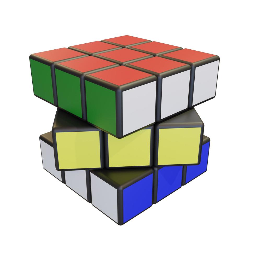 Minsk, Belarus, 20 July 2022 . Editorial illustration. Rubik s Cube photo