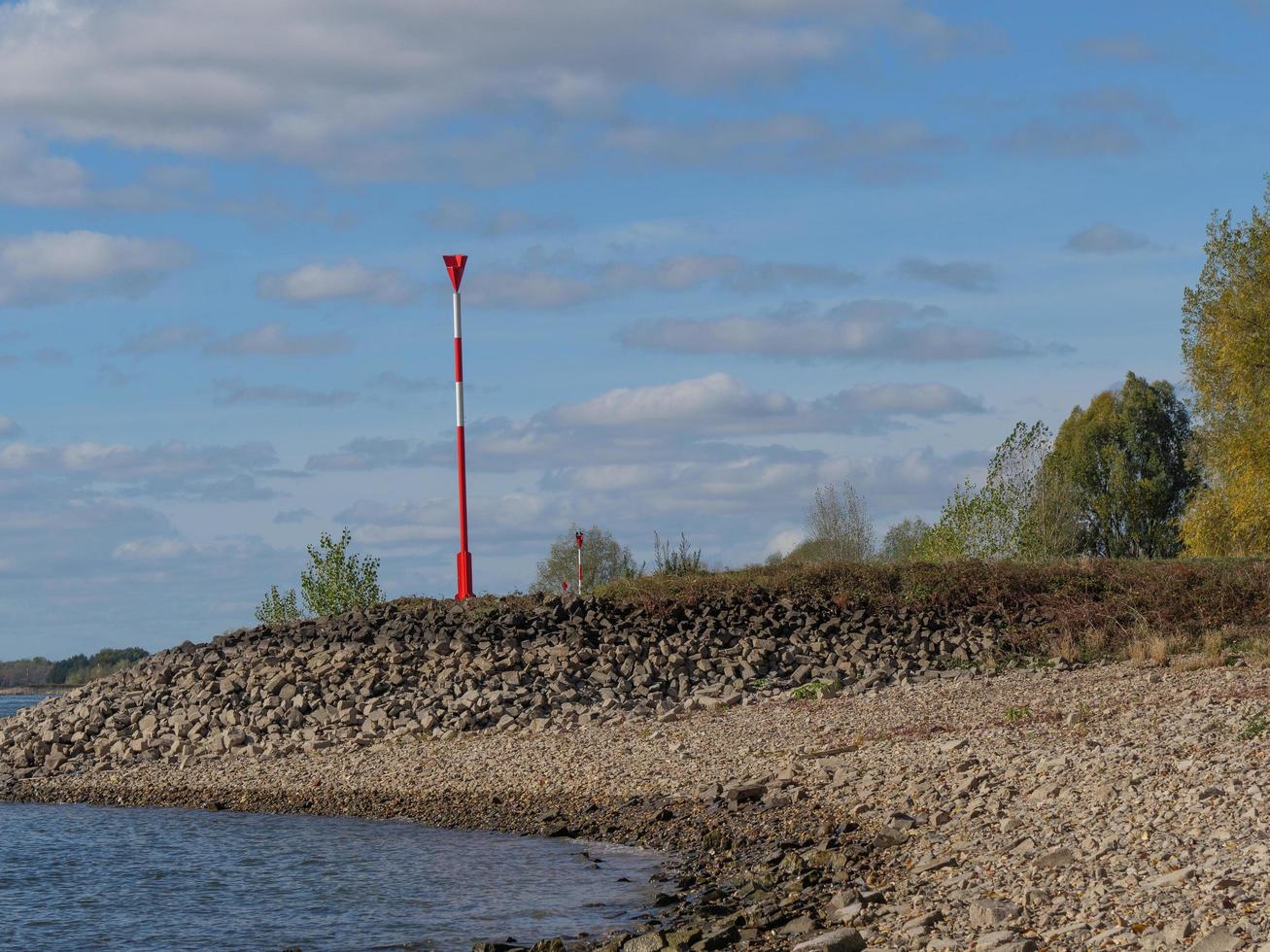 the river rhine near wesel photo