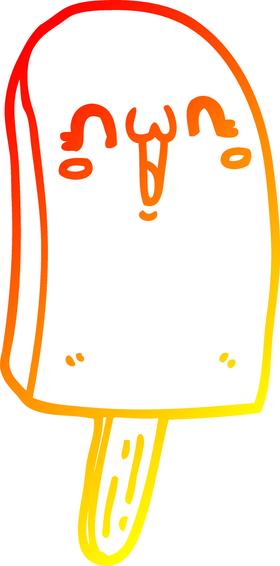 warm gradient line drawing cartoon frozen ice lolly 10057687 Vector Art at Vecteezy warm gradient line drawing cartoon frozen ice lolly 10057687 Vector Art at Vecteezy