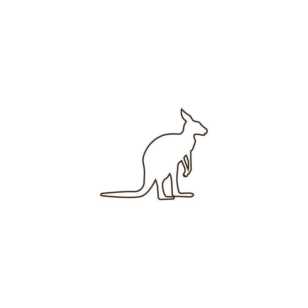 Kangaroo icon  vector illustration template design