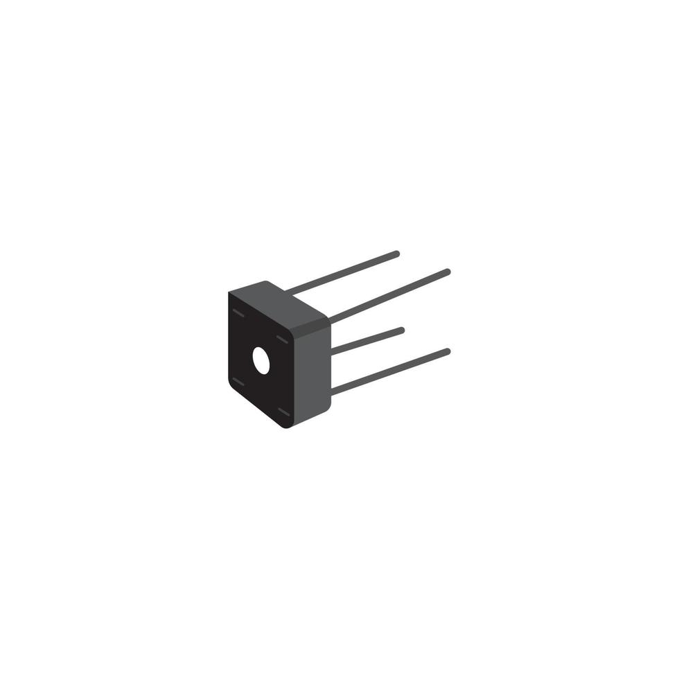 Diode icon vector
