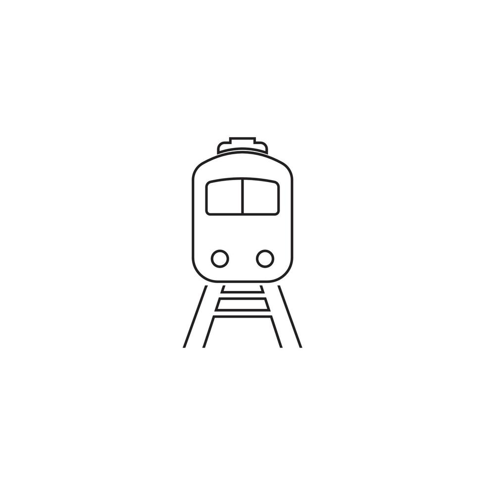 diseño de plantilla de ilustración de vector de icono de tren