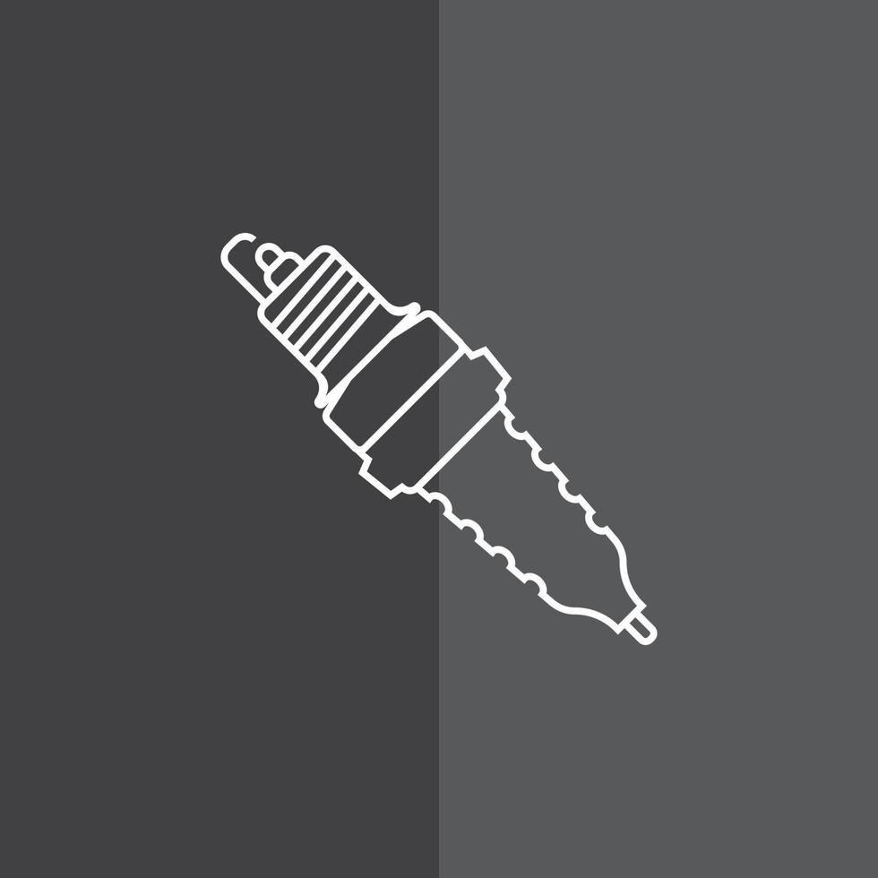 spark plug icon vector