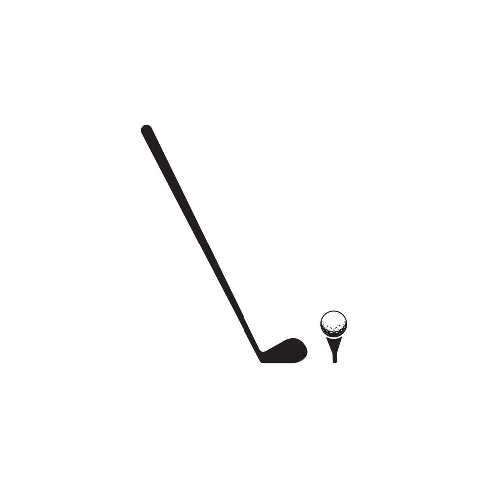 diseño de plantilla de ilustración de vector de icono de golf