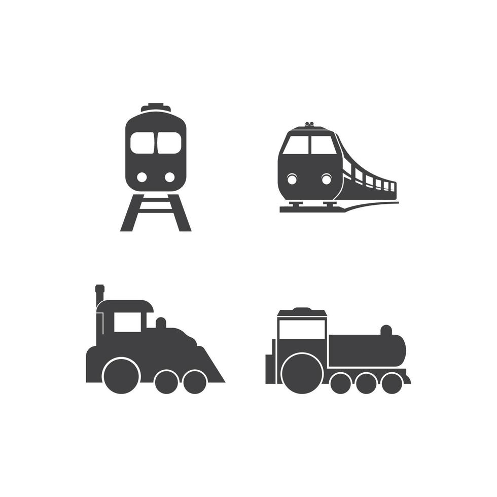 diseño de plantilla de ilustración de vector de icono de tren