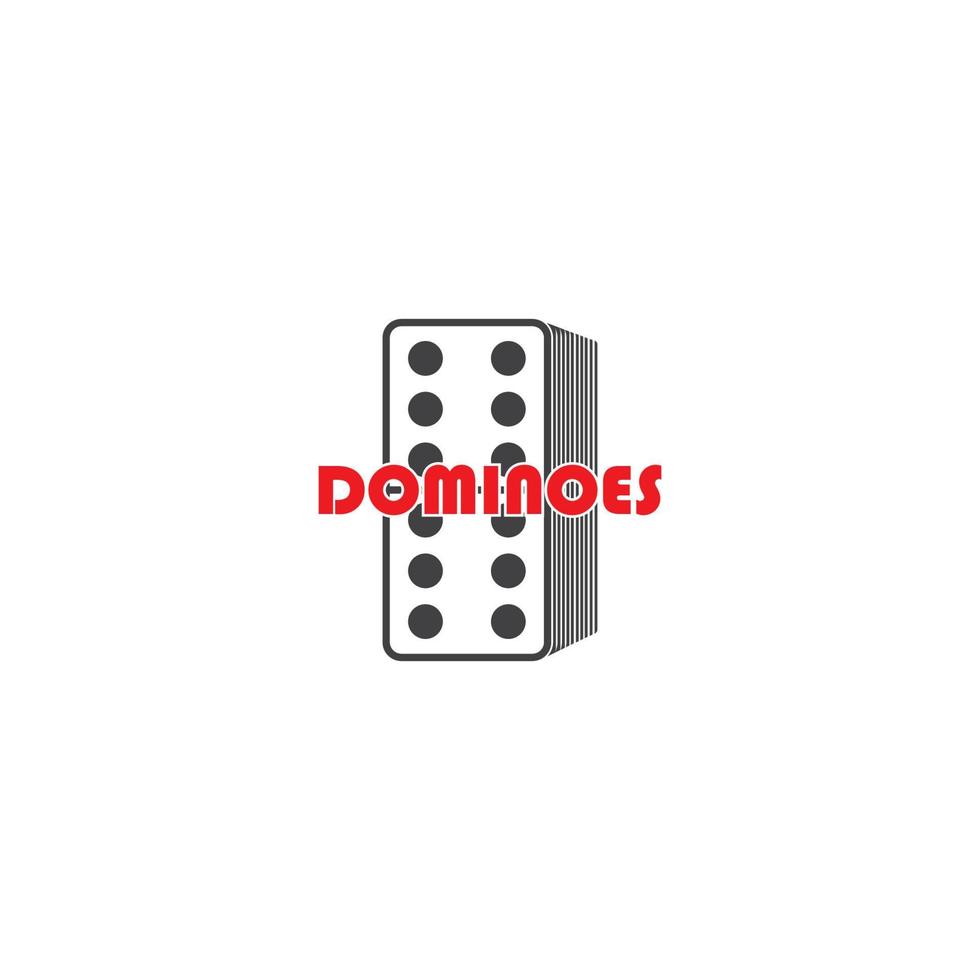 dominoes logo  vector illustration template design