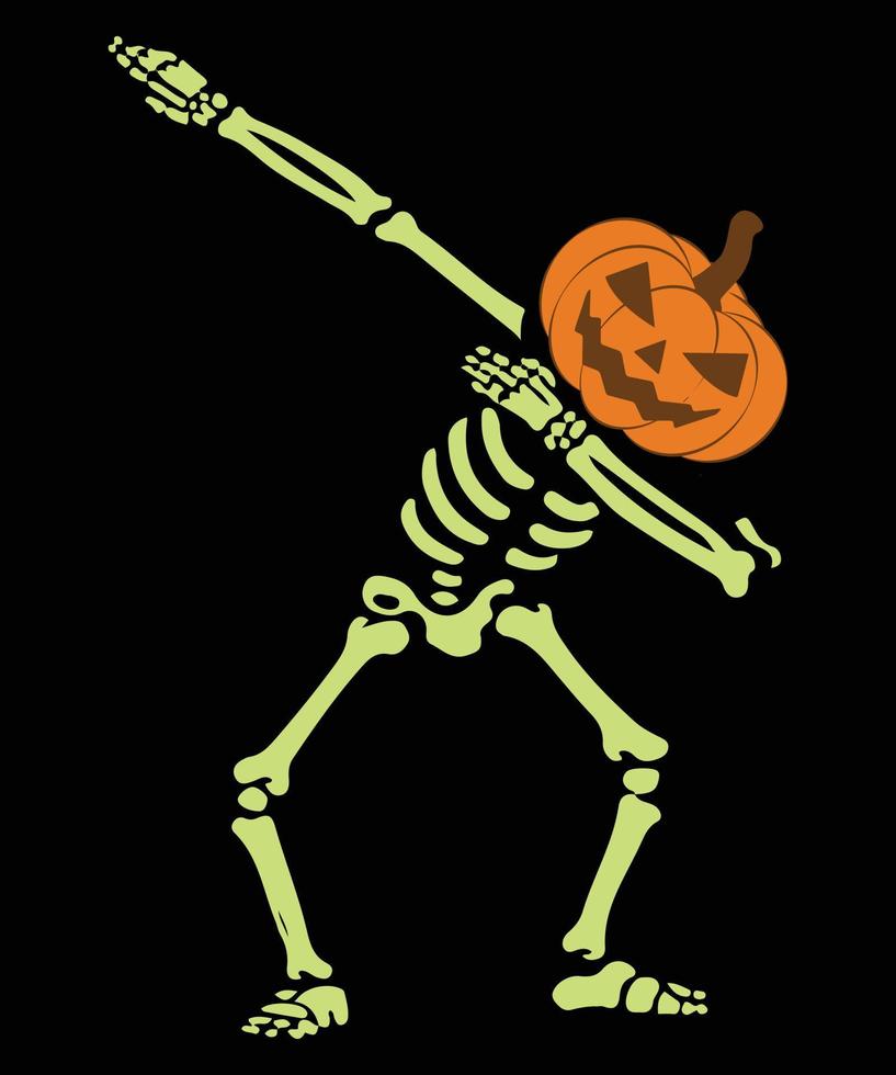 Dabbing Halloween and feast vector