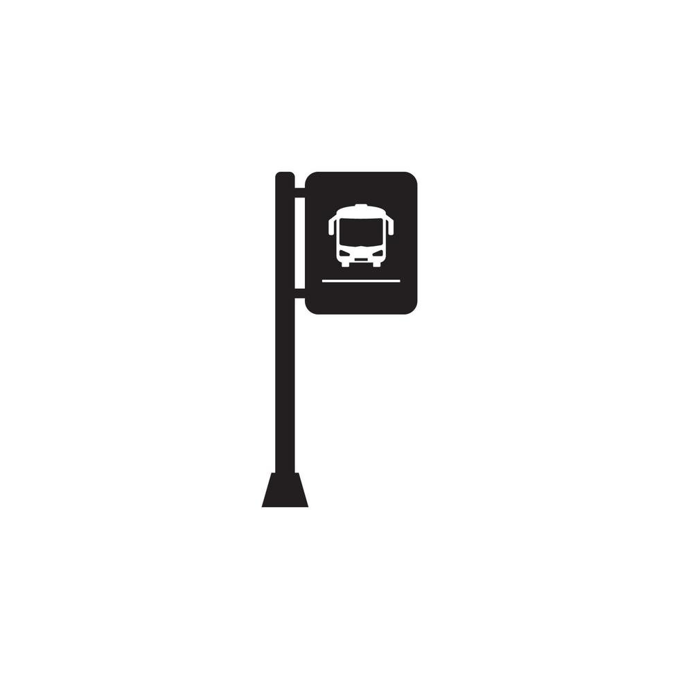bus stop icon vector
