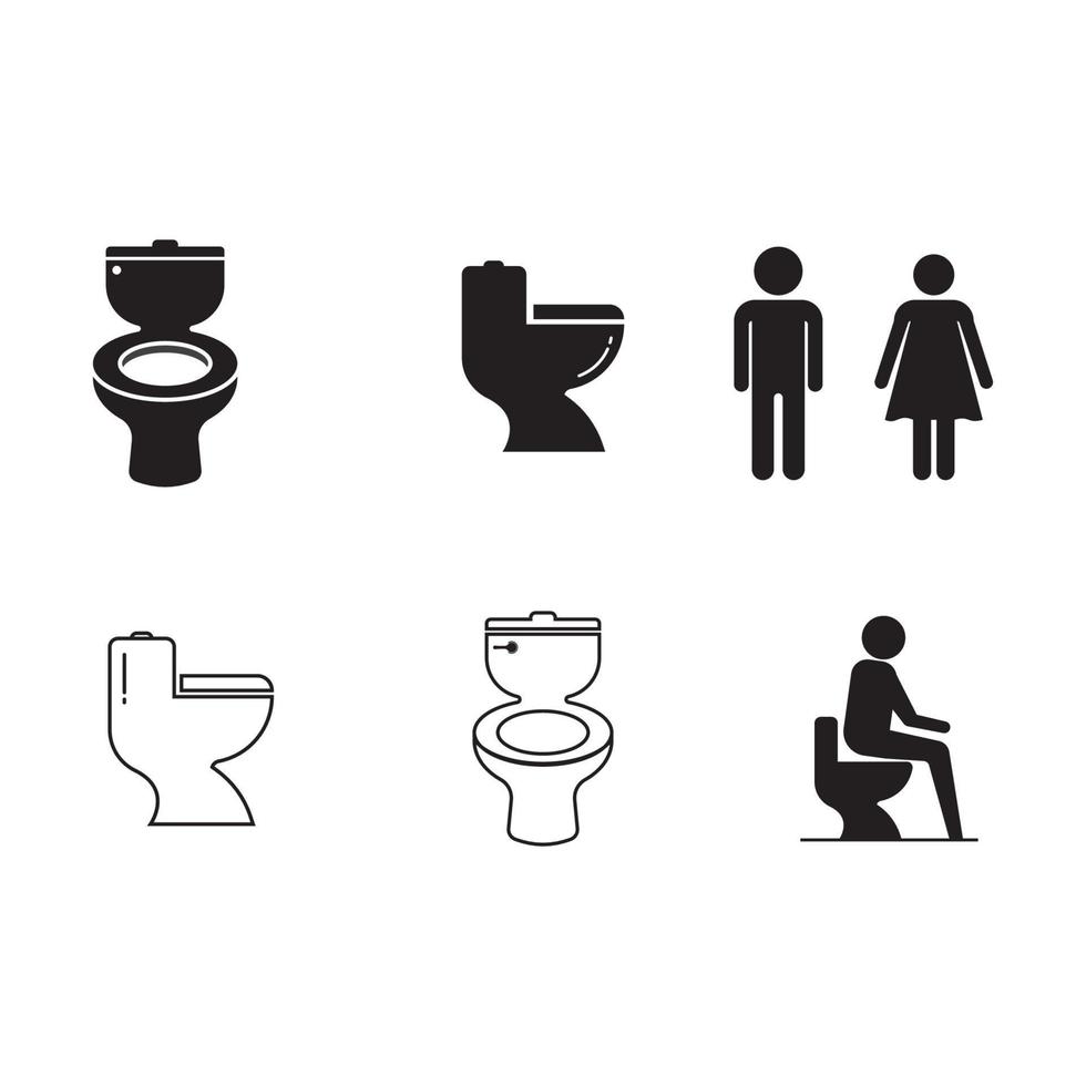 Toilet icon  vector illustration template design