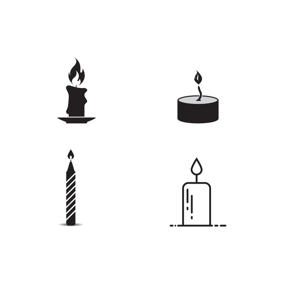 candle icon  vector illustration template design