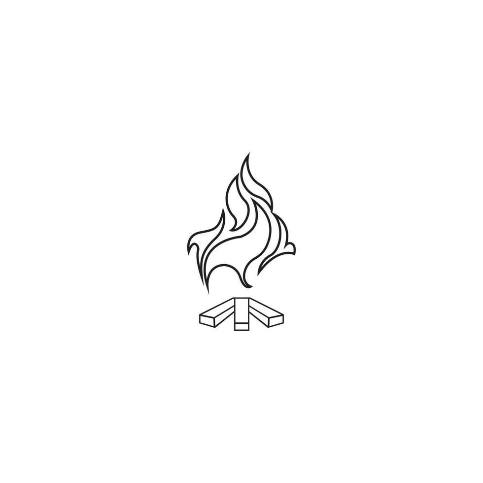 bonfire  icon vector