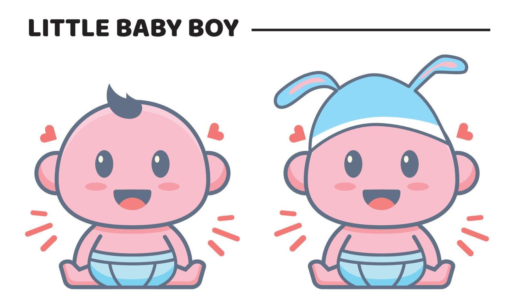 Little baby boy vector